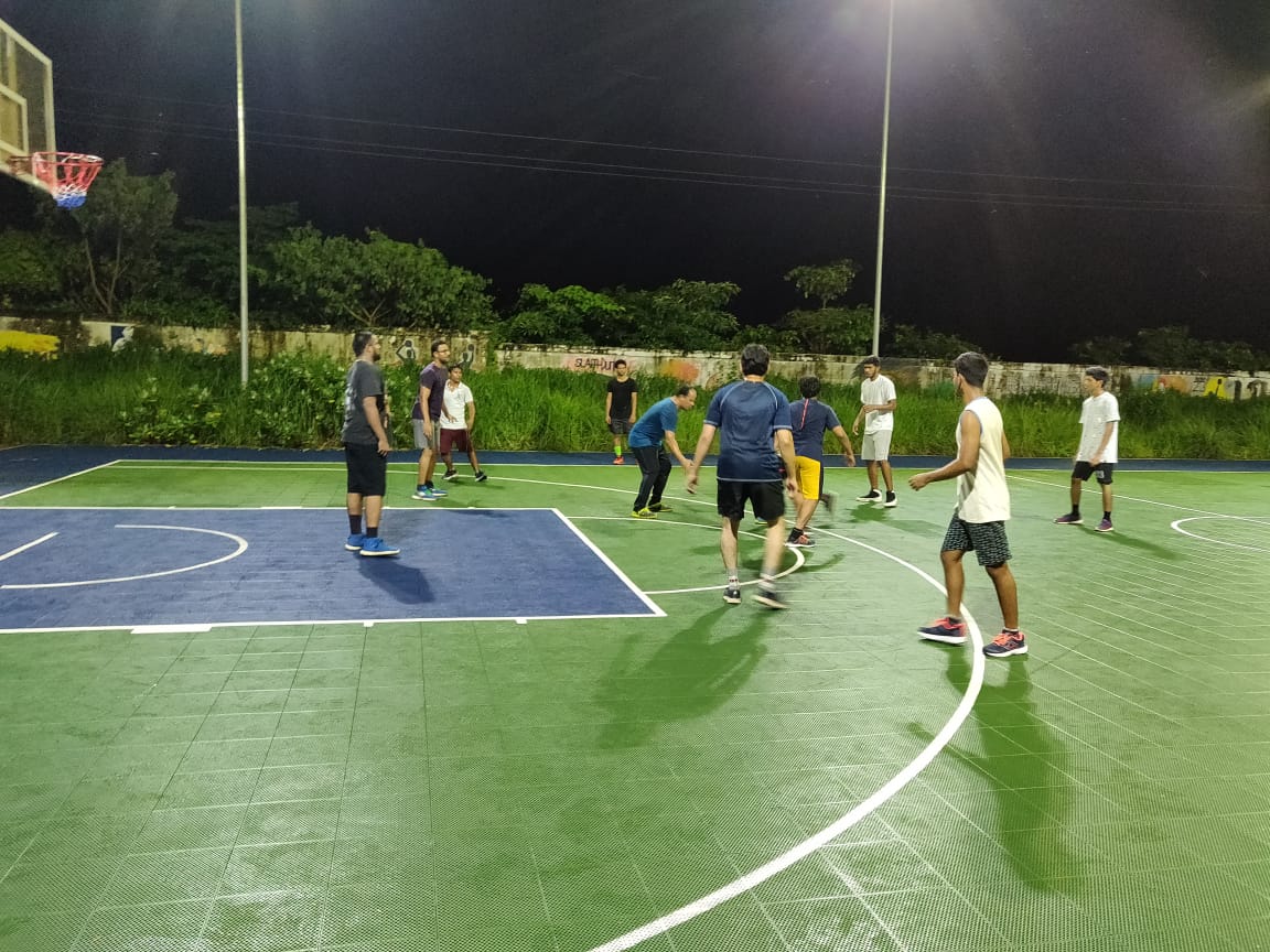 Basketball Court AIIMS — Basketball in Kolathia Square, Bhubaneswar