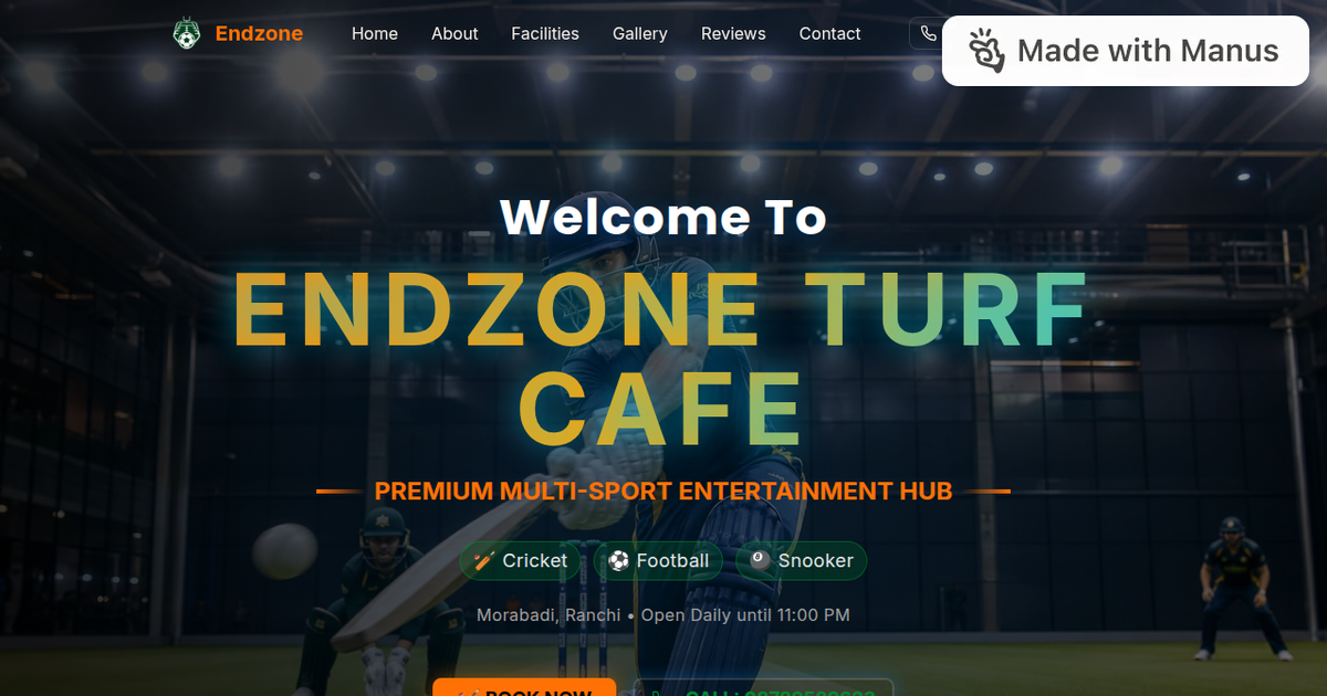 Endzone Turf & Cafe — Badminton in Morabadi