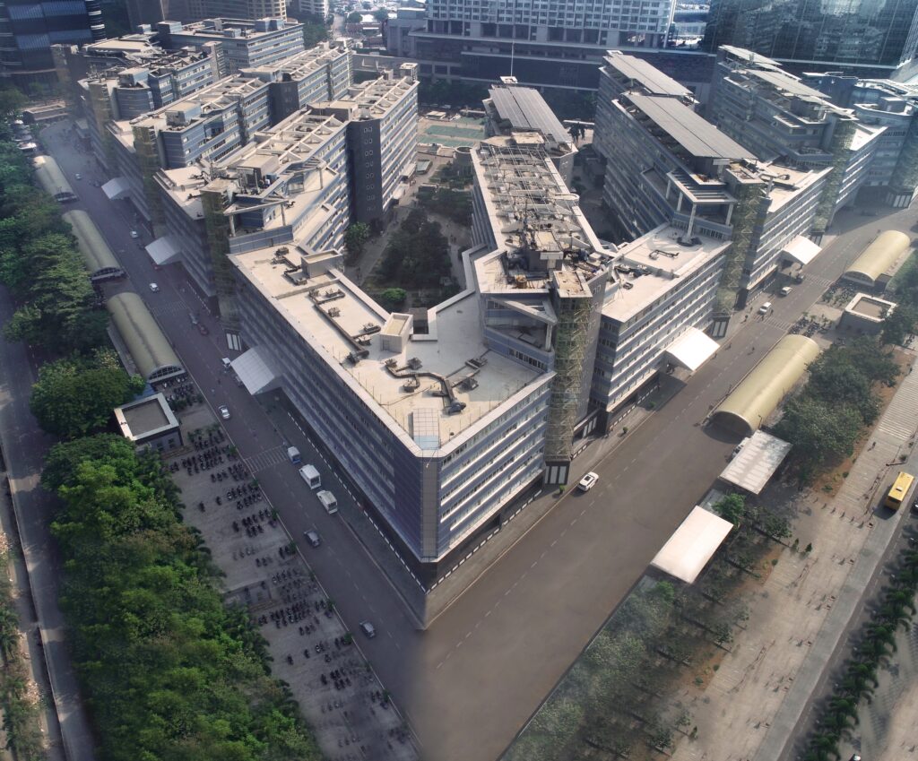 Basketball court of Bharat Diamond Bourse — Basketball in Bandra, Mumbai
